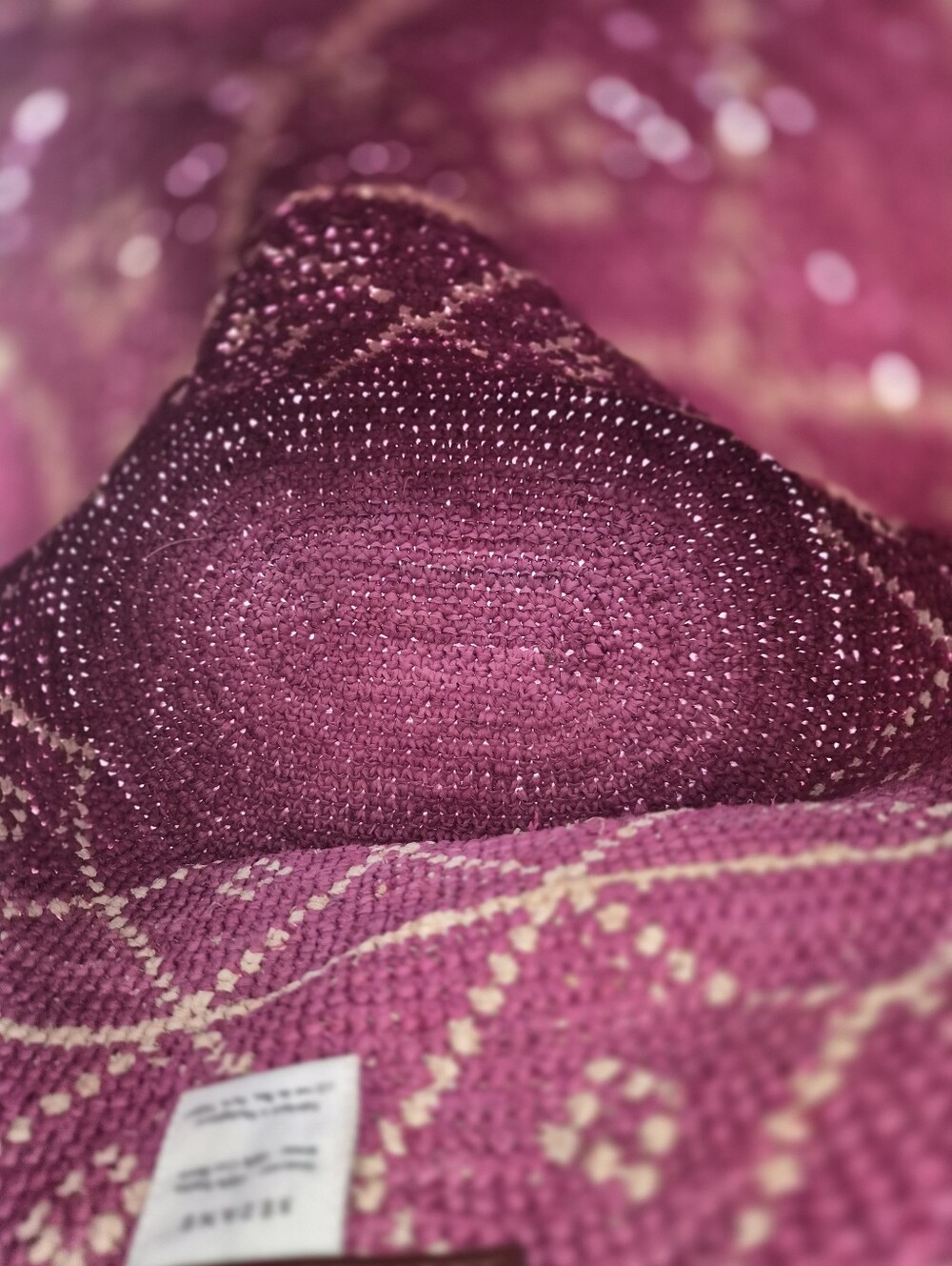 * NWT* [Sezane] Farrow Bucket Bag In Bougainvillia, Raffia - Picture 11 of 16